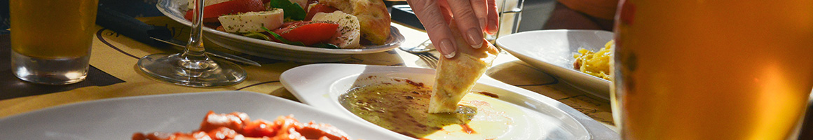 Eating Deli Mediterranean at Sima's Grill & Deli restaurant in San Diego, CA.